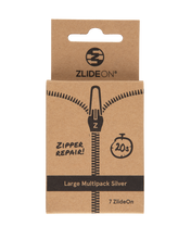 Laad afbeelding in Galerijviewer, Large Multipack is brilliant to have at home. In a Large Multipack you find our bestselling sizes of ZlideOn and you can repair most zippers.
