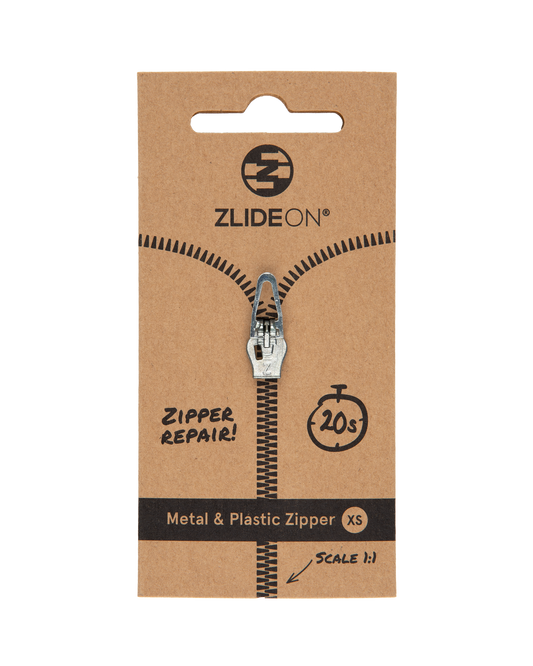 Metall- und Kunststoffreißverschluss XS (3B)