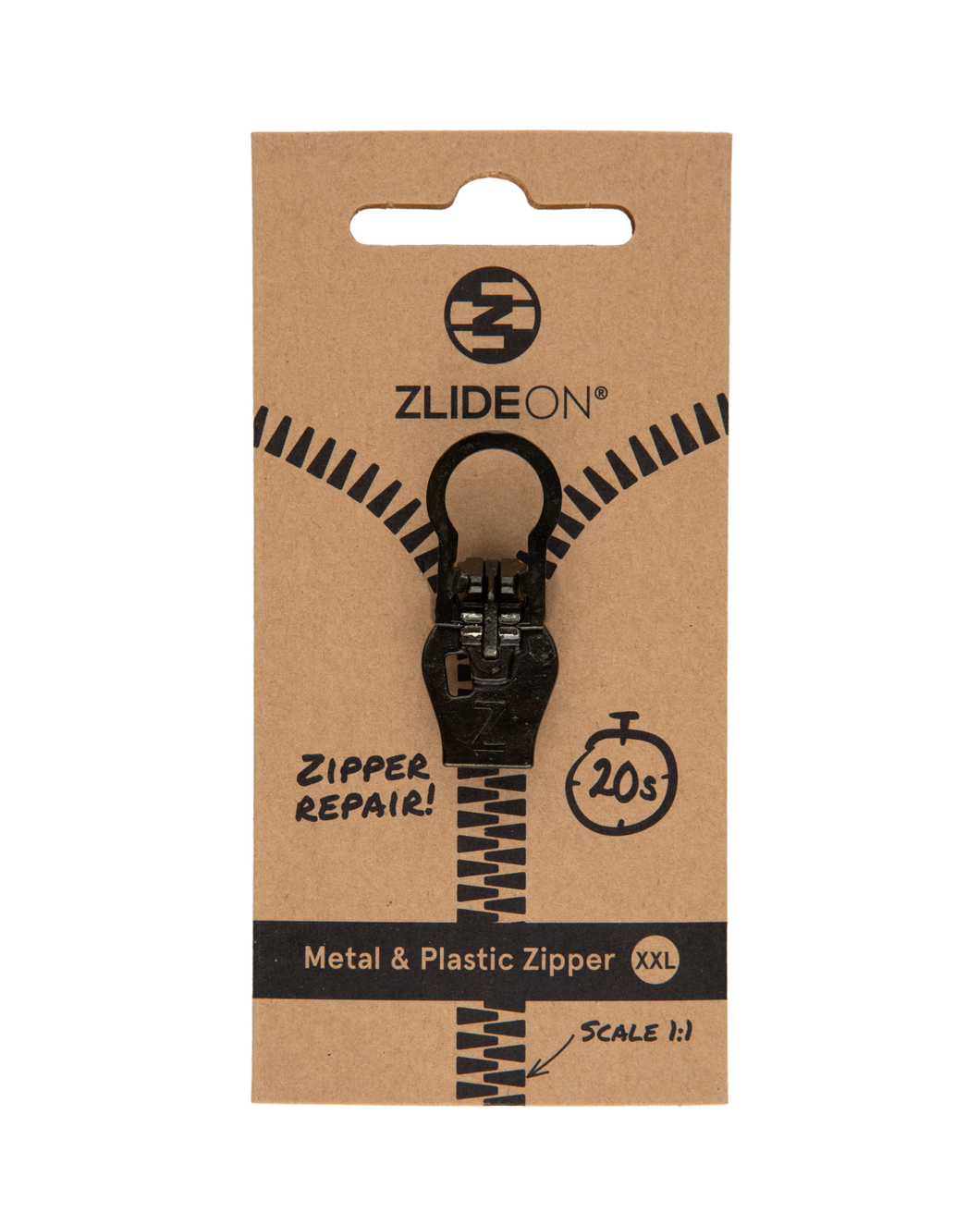 Metal & Plastic Zipper XXL